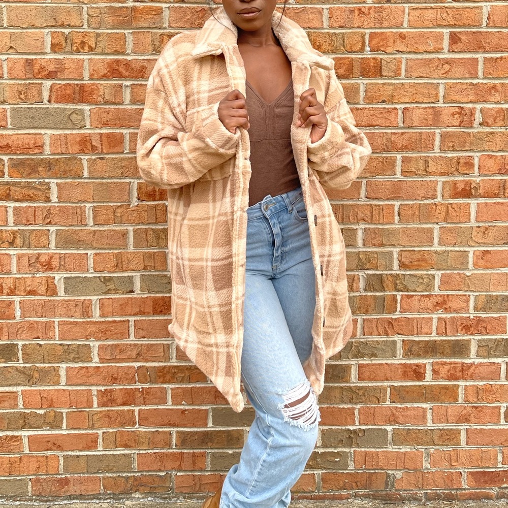 Plaid Fleece Jacket